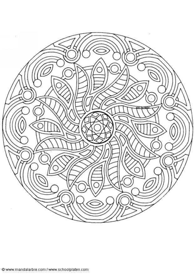 Coloring page mandala-1702v