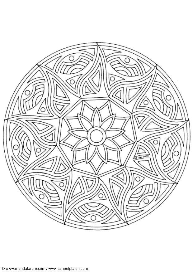Coloring page mandala-1702z