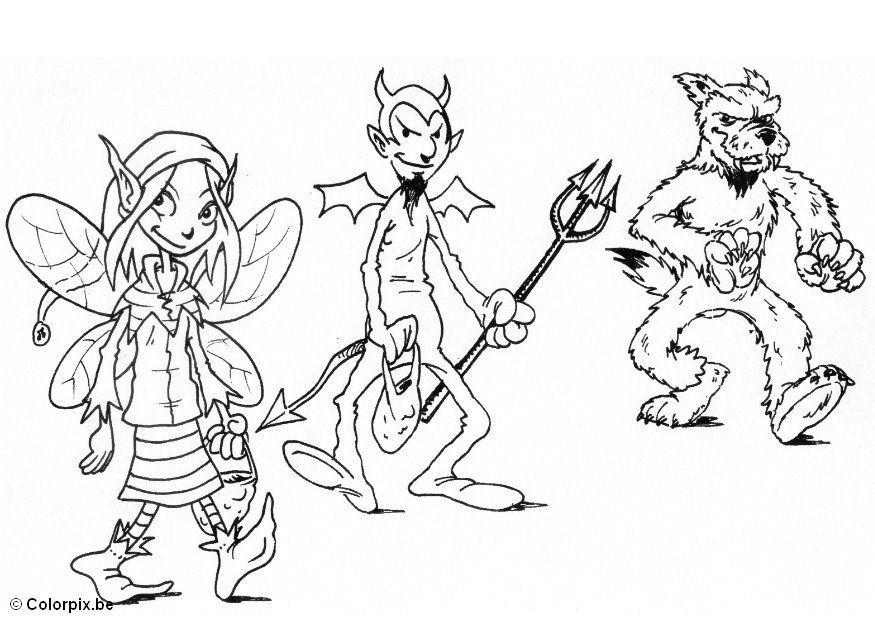 03 trick or treat Coloring page 03 trick or treat