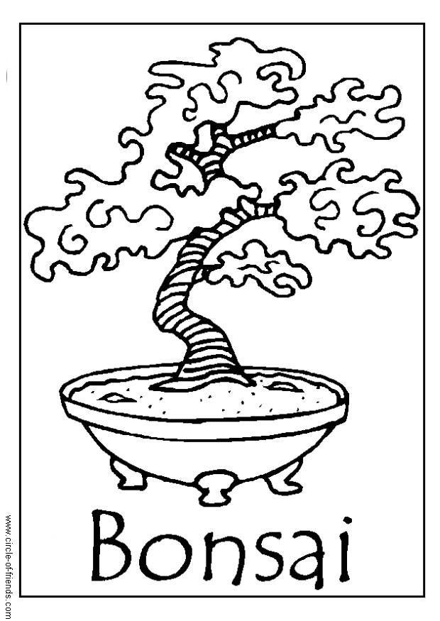 bonsai Coloring page bonsai