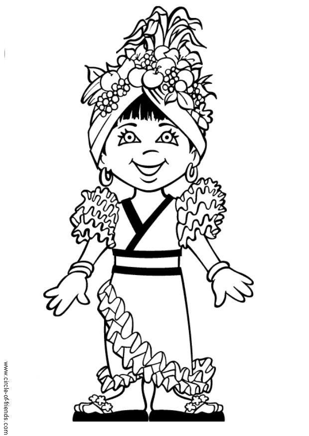 Coloring page janaina