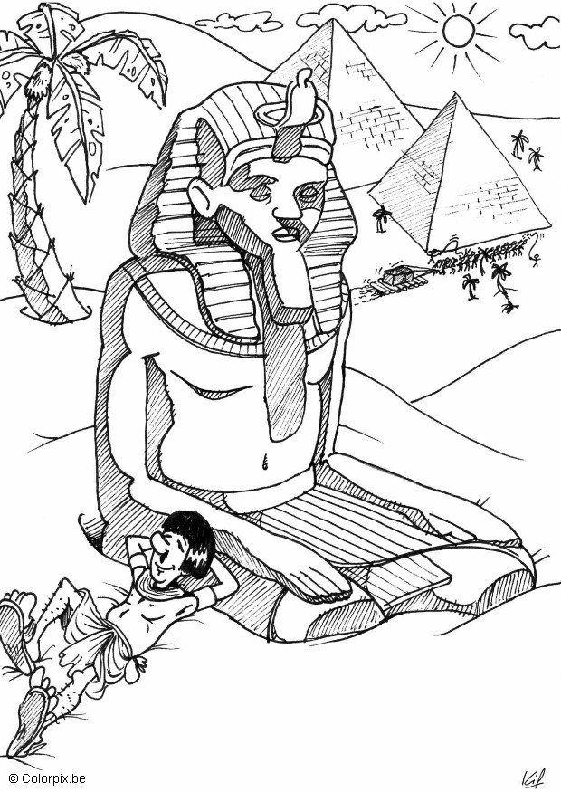 Coloring page egypt