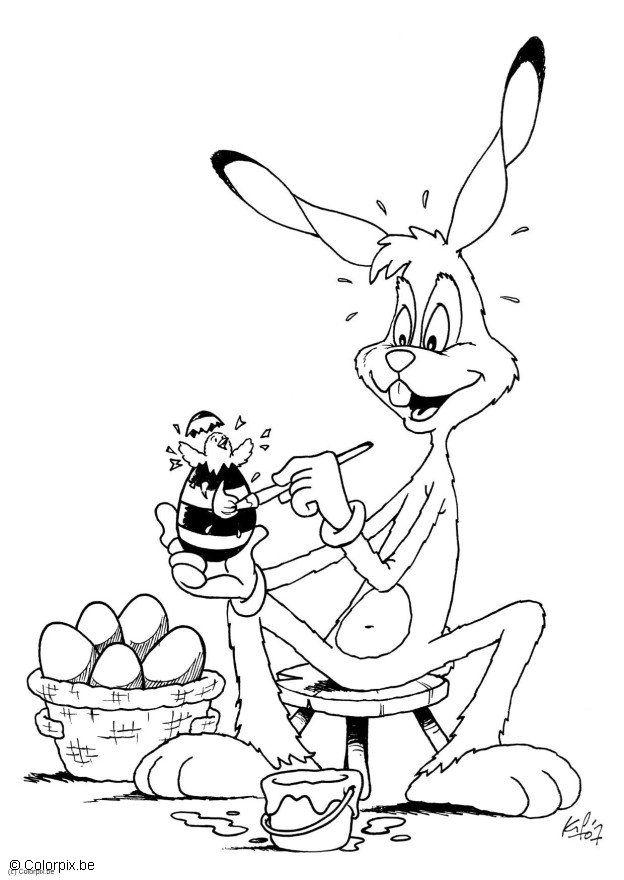 easter bunny Coloring page easter bunny