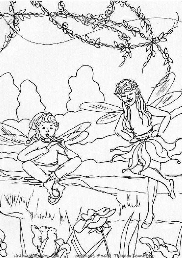 elves Coloring page elves