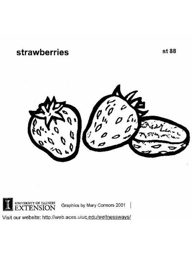 strawberries Coloring page strawberries