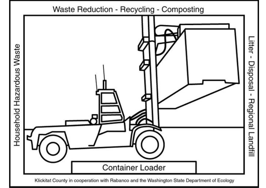 container loader Coloring page container loader