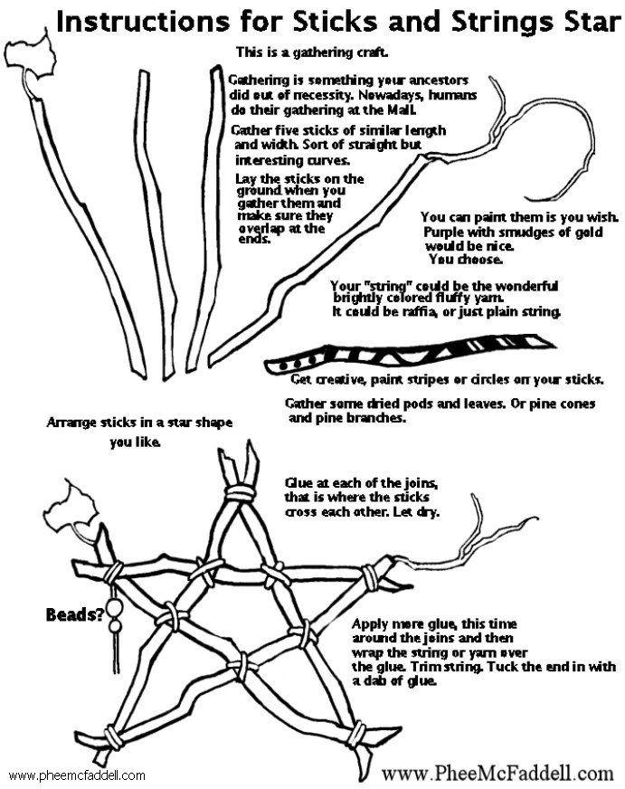 sticks and strings star Craft sticks and strings star