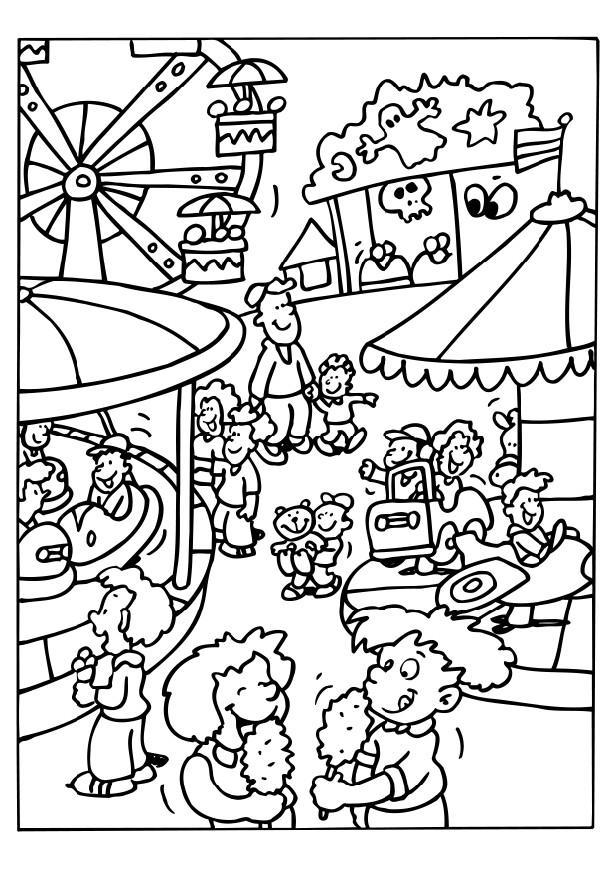 carnival Coloring page carnival