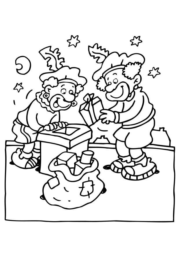 Coloring page black peters