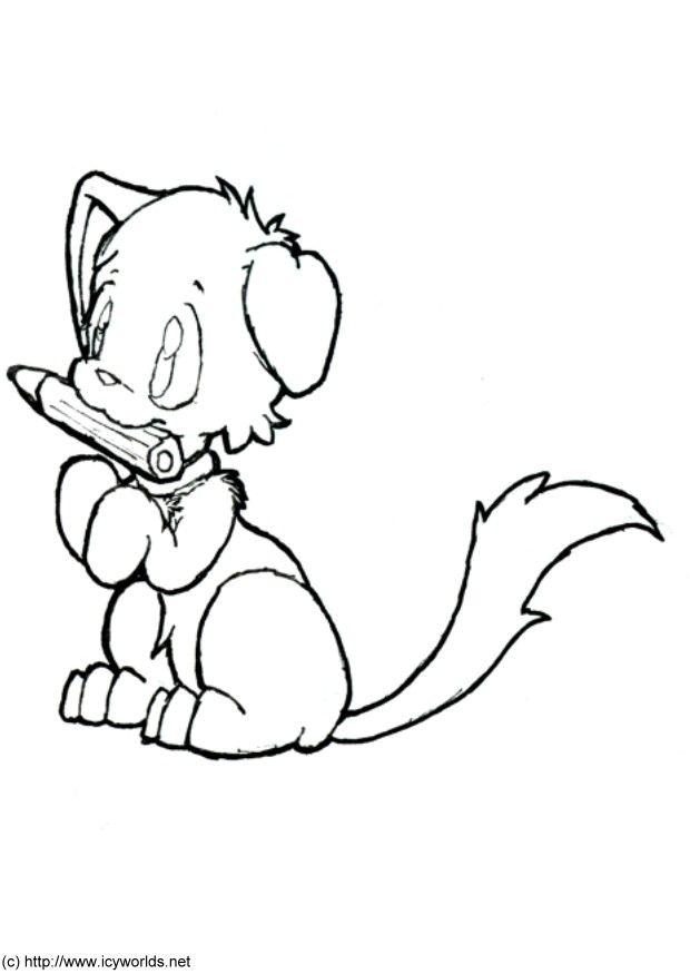 little dog Coloring page little dog