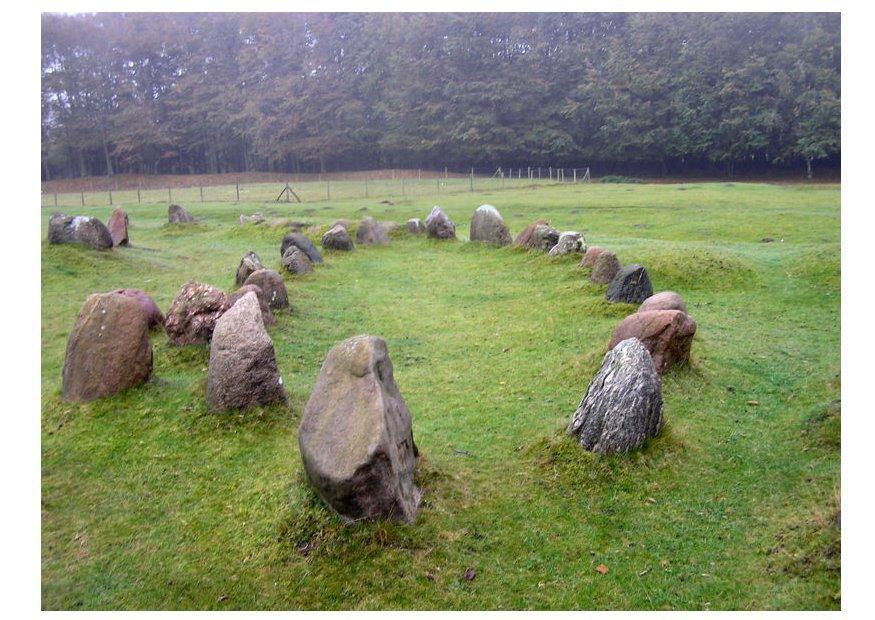 viking burial place Photo viking burial place