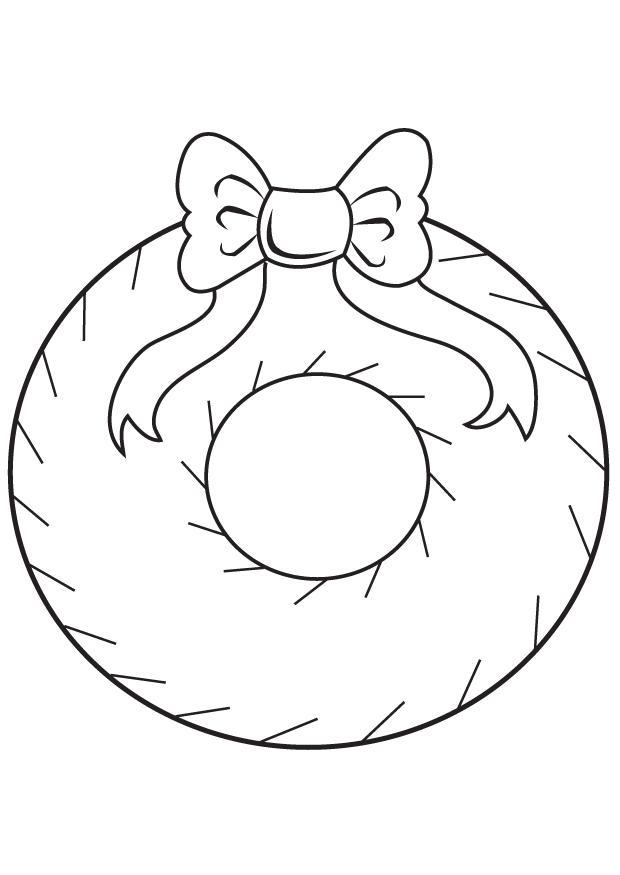 Coloring page christmas decoration