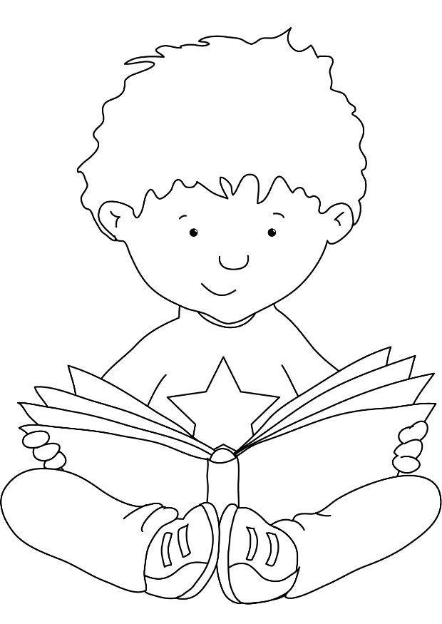 reading Coloring page reading