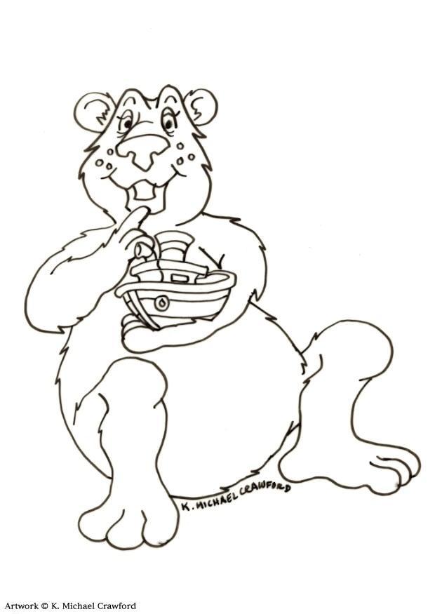 bear Coloring page bear