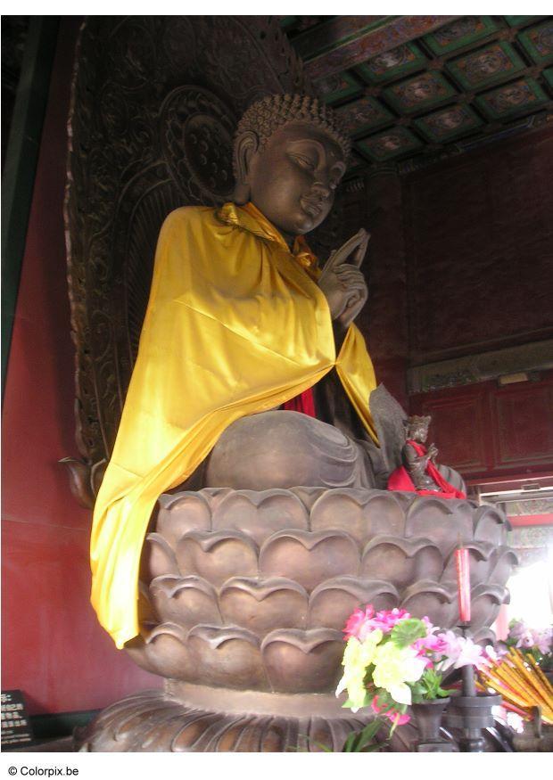 buddha in temple Photo buddha in temple
