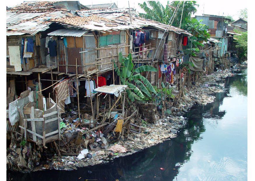Photo slums in jakarta