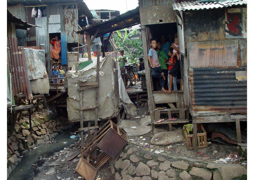 slums in jakarta Photo slums in jakarta