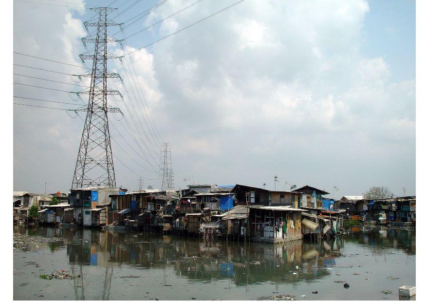 Photo slums in jakarta