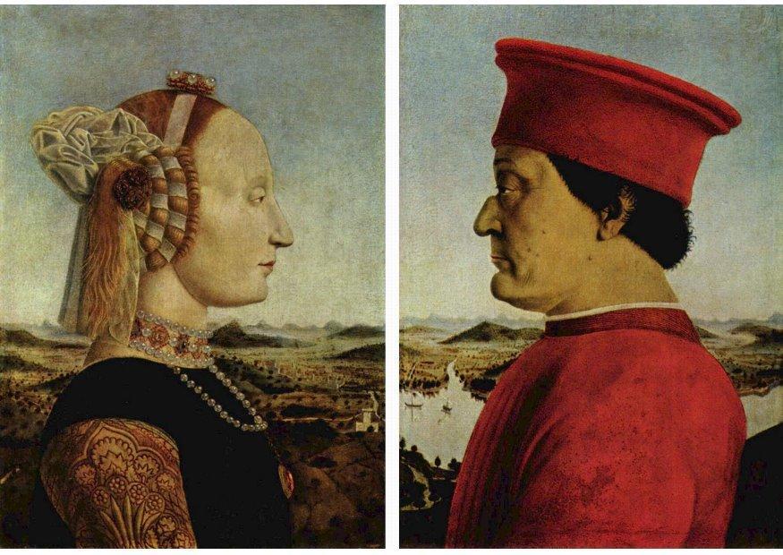 federico da montefeltro and wife Image federico da montefeltro and wife