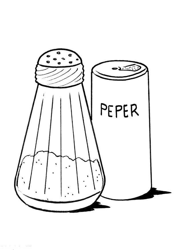 salt and pepper Coloring page salt and pepper