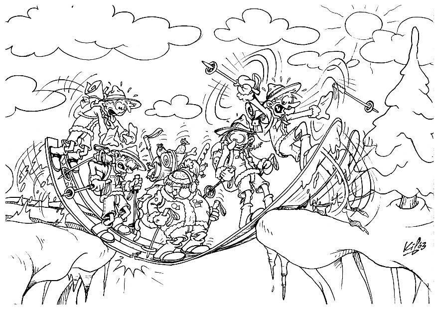 scouts winter camping 3 Coloring page scouts winter camping 3