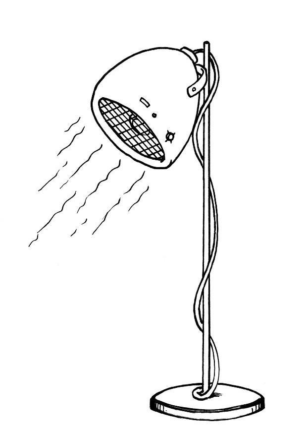 Coloring page hairdryer