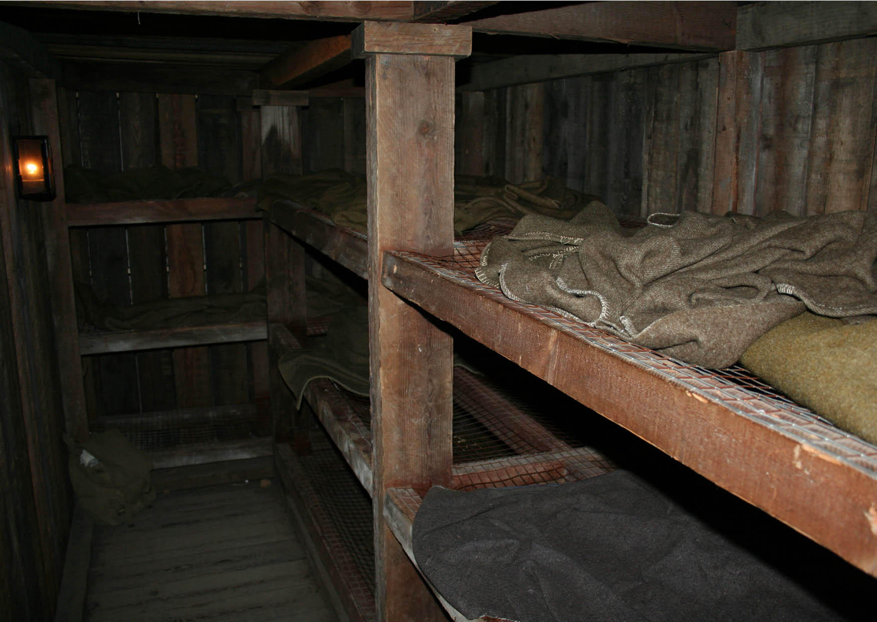 sleep quarters in underground barracks Photo sleep quarters in underground barracks