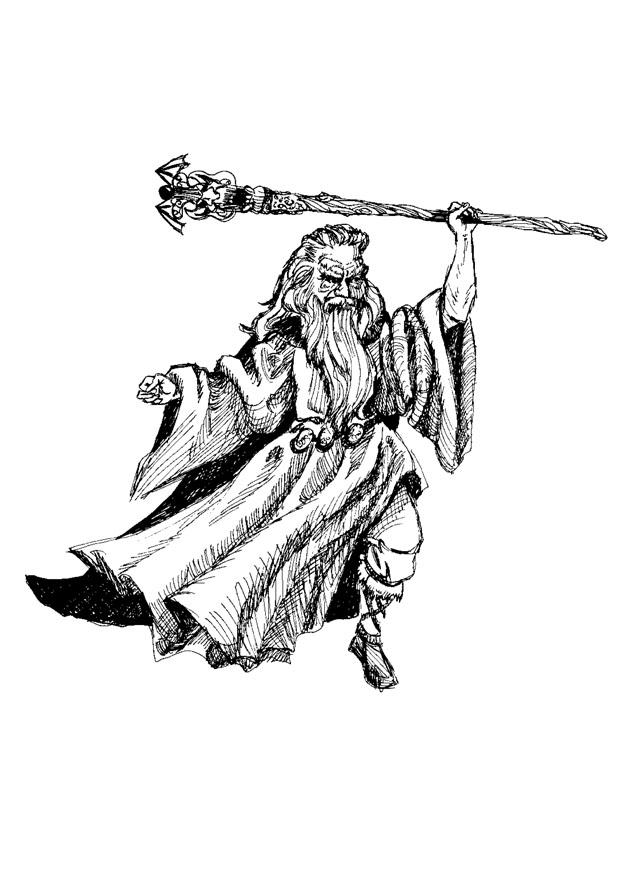 wizard Coloring page wizard