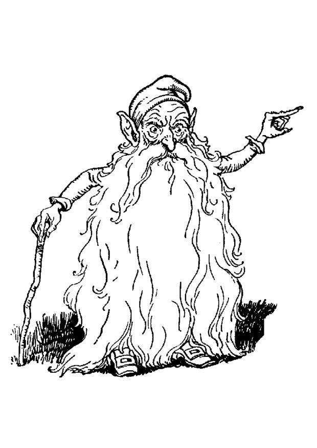 gnome Coloring page gnome