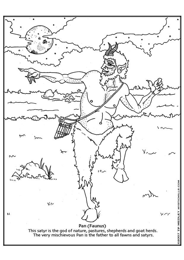 pan Coloring page pan