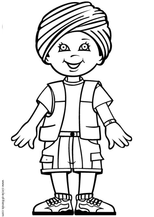 rohin from india Coloring page rohin from india