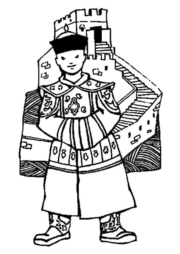 great wall of china Coloring page great wall of china