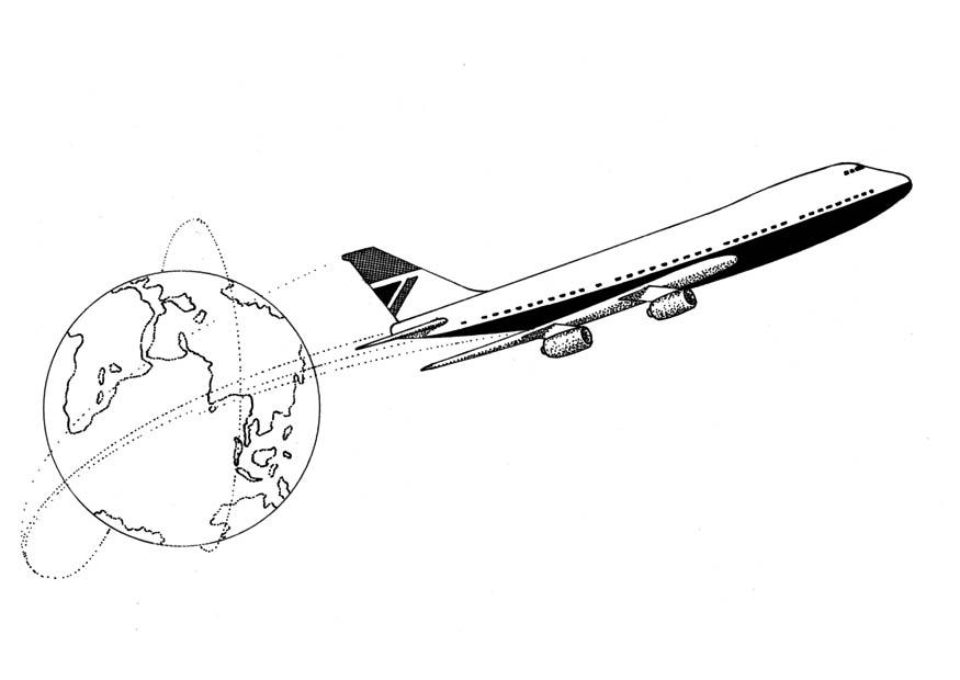 airplane Coloring page airplane