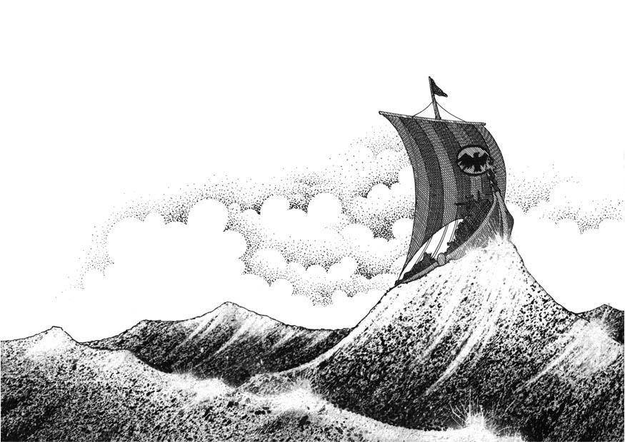 viking ship Coloring page viking ship