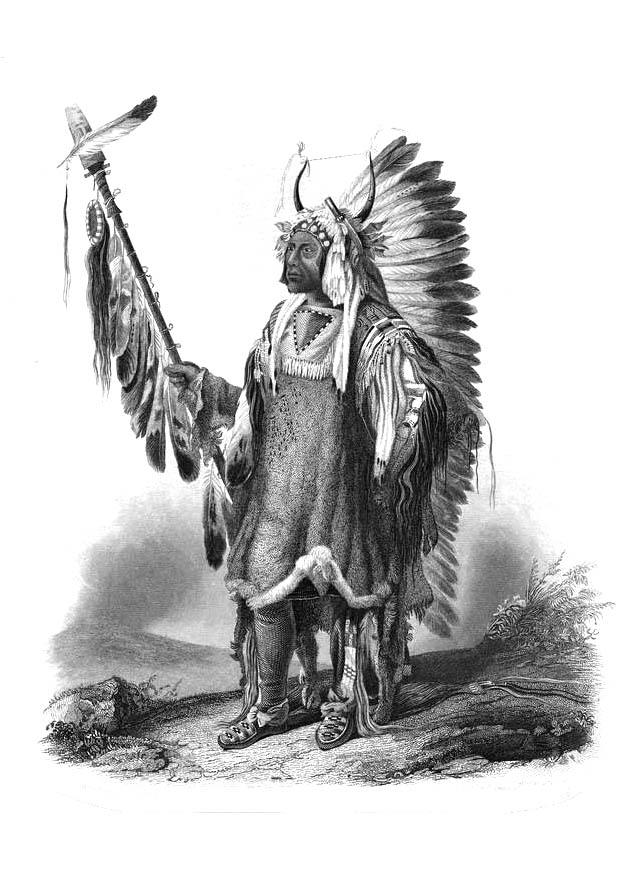 indian Coloring page indian