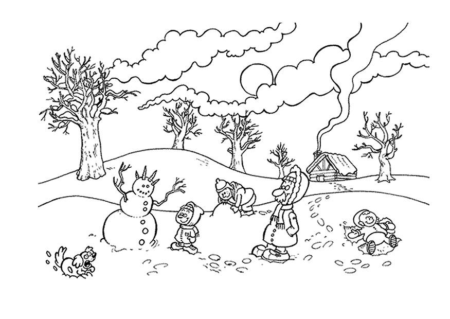 winter Coloring page winter