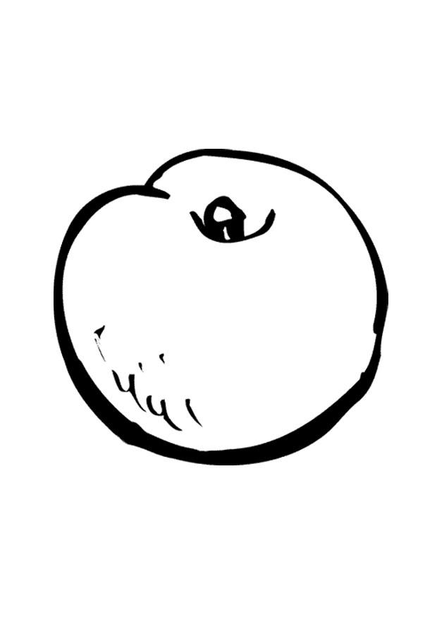 peach Coloring page peach