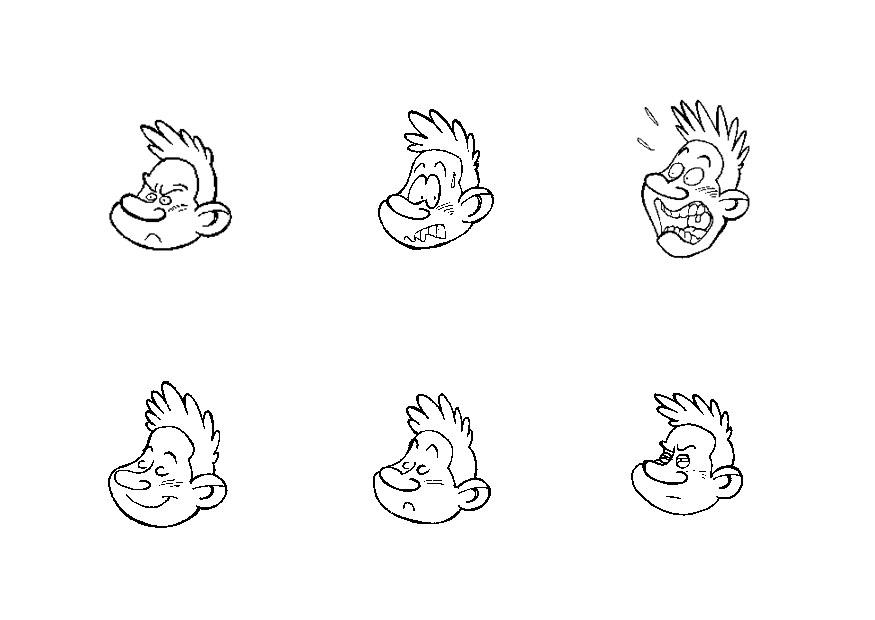 emotions Coloring page emotions