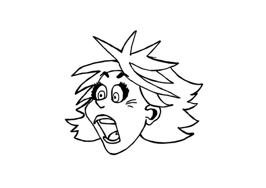 panic Coloring page panic