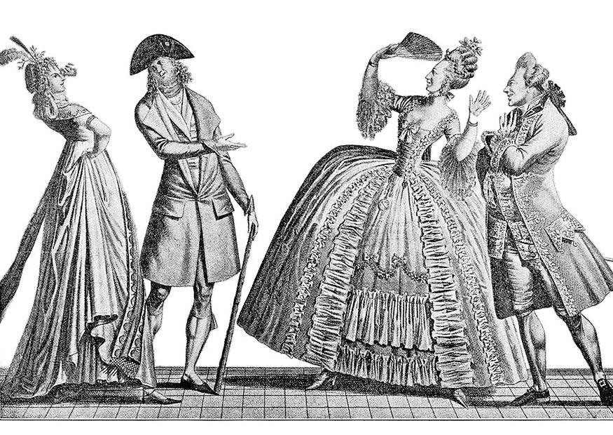 french formal court styles 1778 Coloring page french formal court styles 1778
