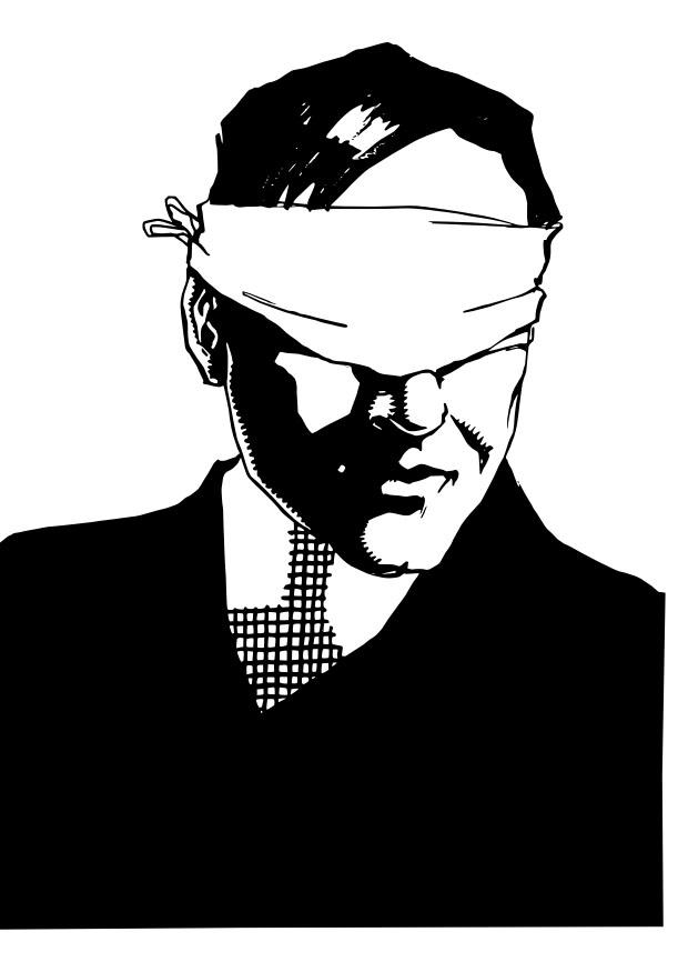 Coloring Page blindfold - Free printables - Img 30124