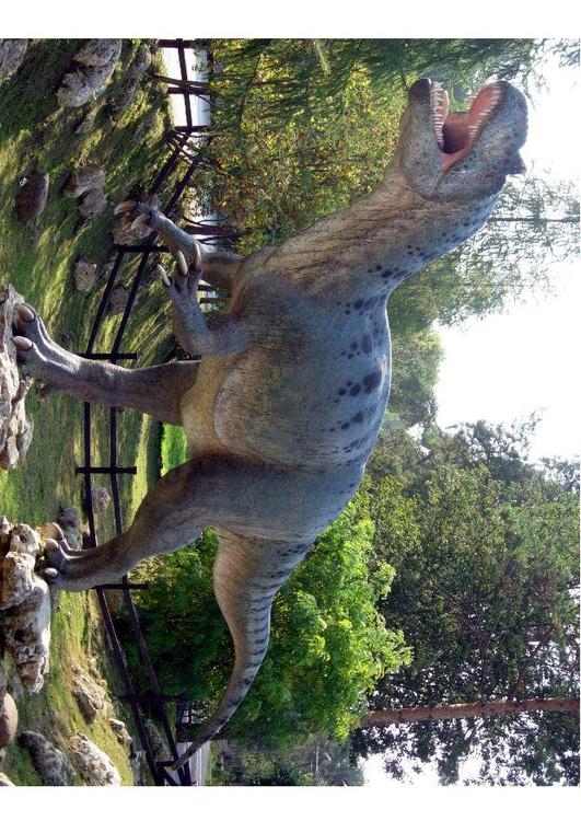 Allosaur replica