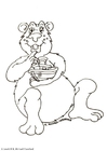 Coloring page bear