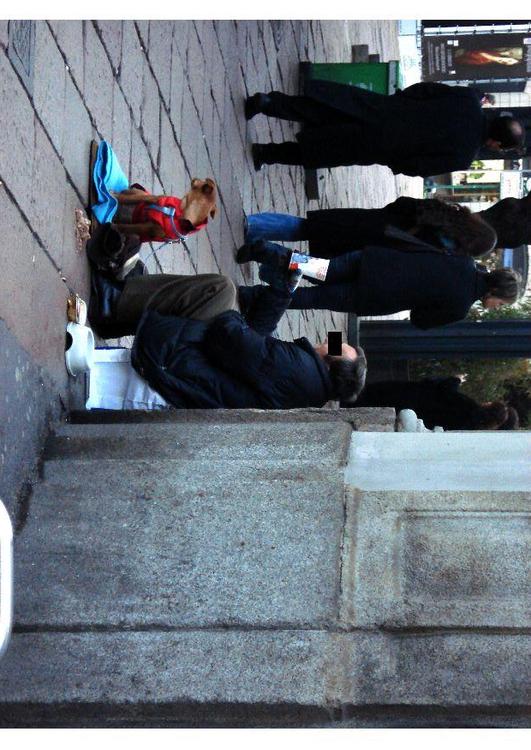 beggar in Milan