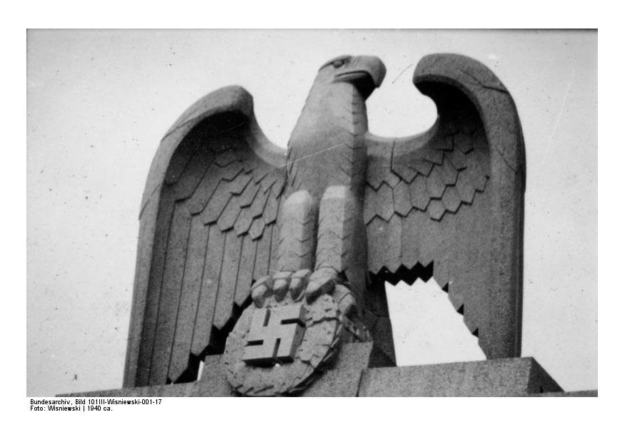Photo Berlin, eagle on LSSAH barracks