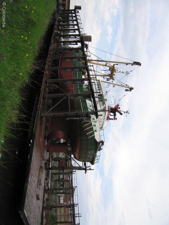 boat in dry dock