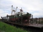 boat in dry dock