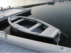 boat in winter