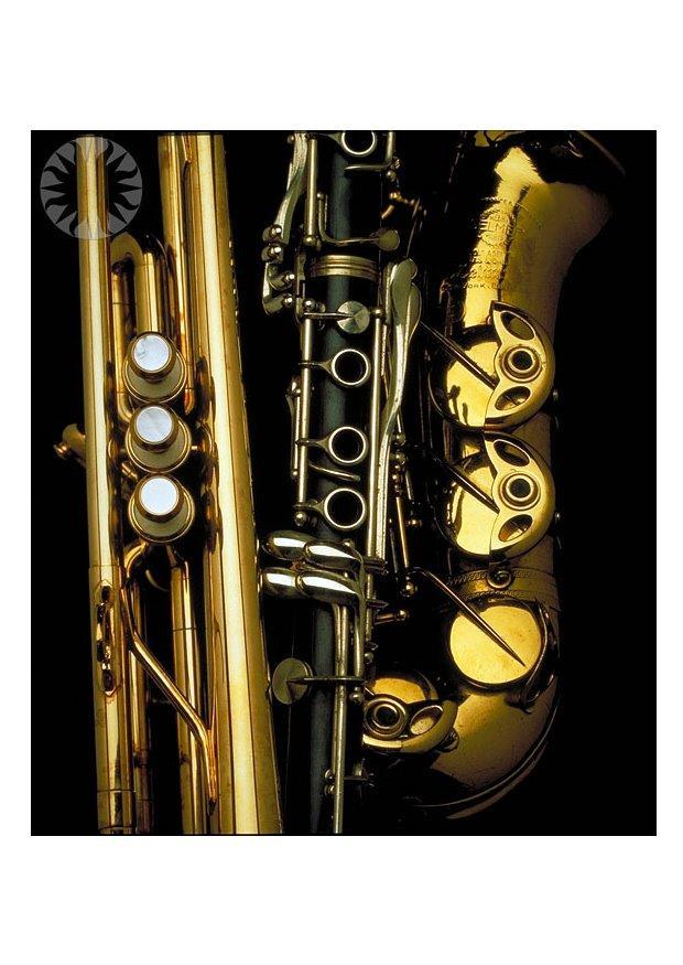 Photo brass and woodwind instruments