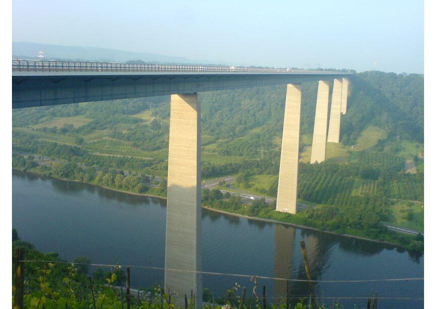 Photo bridge over Moezel river, Germany